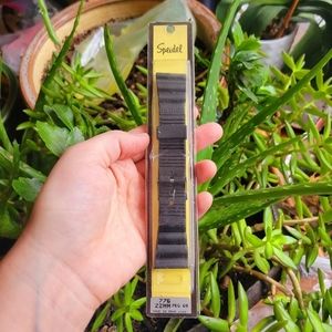 Vintage Speidel 0280 ADQ 776 Black 22mm Adjustable Watchband